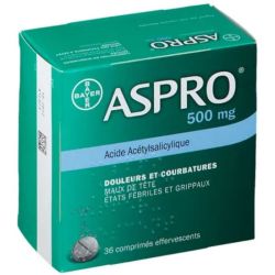 Aspro 500mg 36 comprimés