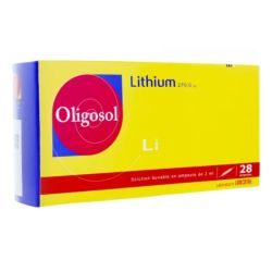 Oligosol lithium 28 ampoules